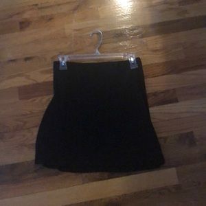 Black mini skirt